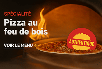 Pizza artisanale cuite au feu de bois chez Il Forno